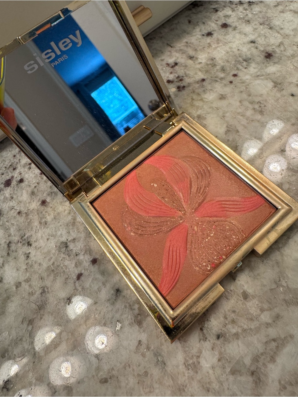 Sold Sisley-Paris Blush & Highlighter Compact - Coral Pink l’orchidee 1